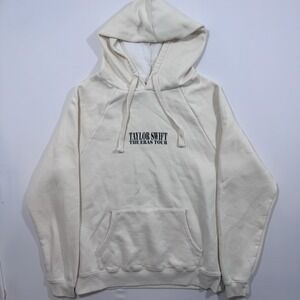 Taylor Swift Official The Eras‎ Tour Sweatshirt Hoodie Adult Size L Unisex Cream
